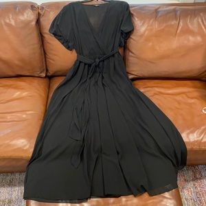 Black Shear Dress - chiffon